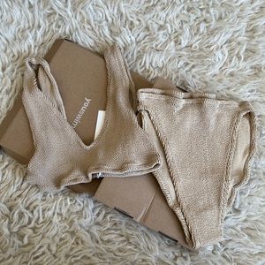 YouSwim Eva Standard Waist Two-Piece in color Sand